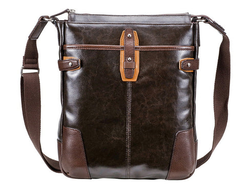 【豊岡鞄 木和田正昭商店 730709 チョコレート】ORIGINAL BASIC 帆布PU×皮革ショルダーバッグ(L)